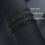 BLACK CUBAN BRACELET