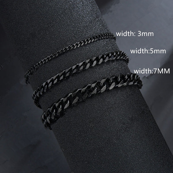 BLACK CUBAN BRACELET