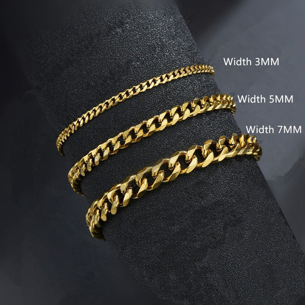 GOLD CUBAN BRACELET