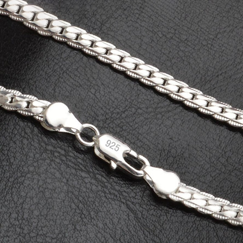 SILVER SIDEWAYS CHAIN