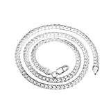 SILVER SIDEWAYS CHAIN