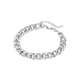 SILVER CUBAN BRACELET