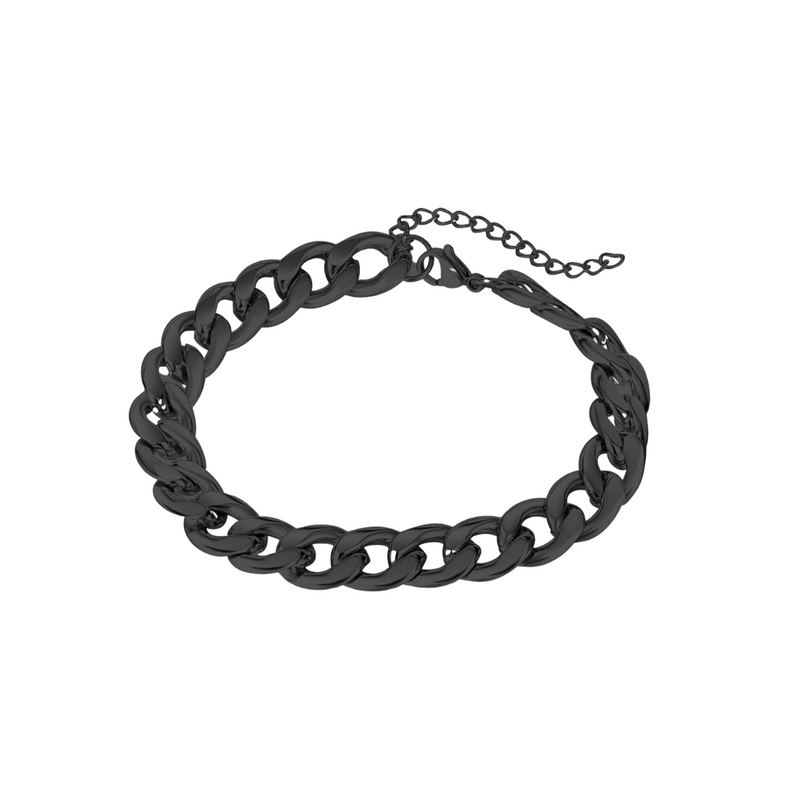 BLACK CUBAN BRACELET